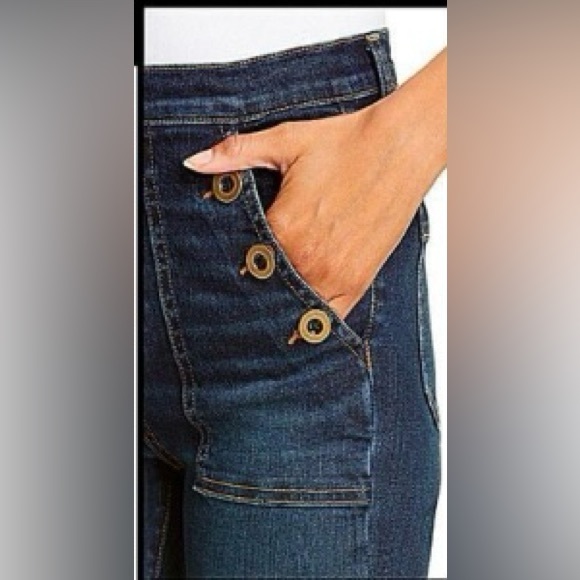 VERONICA BEARD NEW FLORENCE High Rise 11" Flare Jean Size 14/32 - Picture 9 of 9